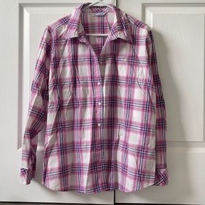 Riders by Lee 1X plaid top